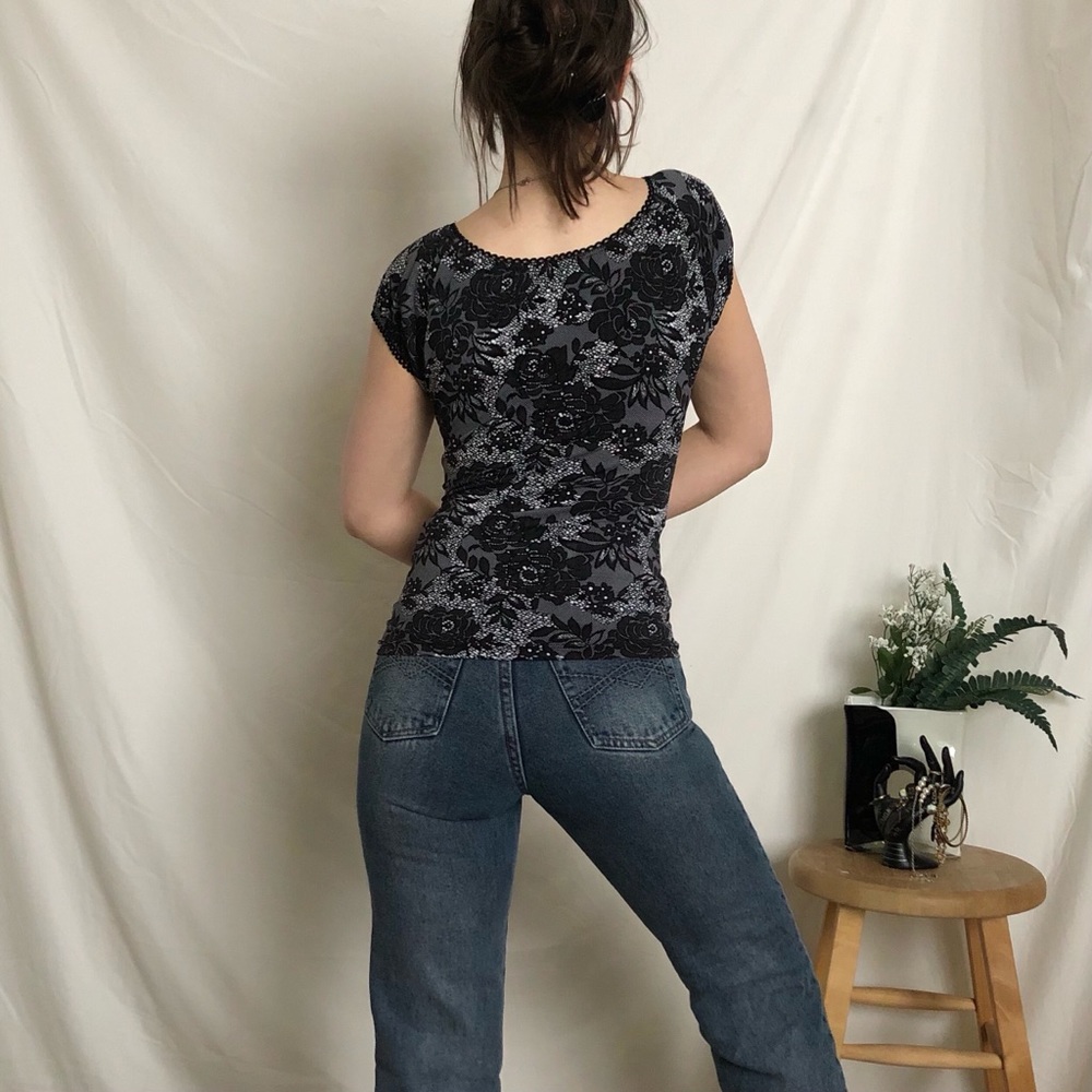SOLD | 00s Milkmaid empire waist hook & eye top - Picture 5 of 5